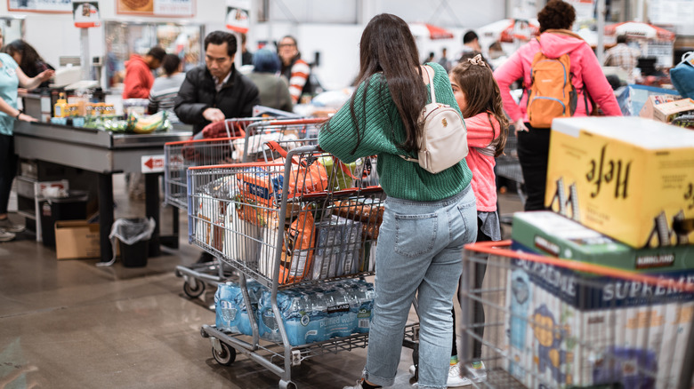 Shopping at Costco