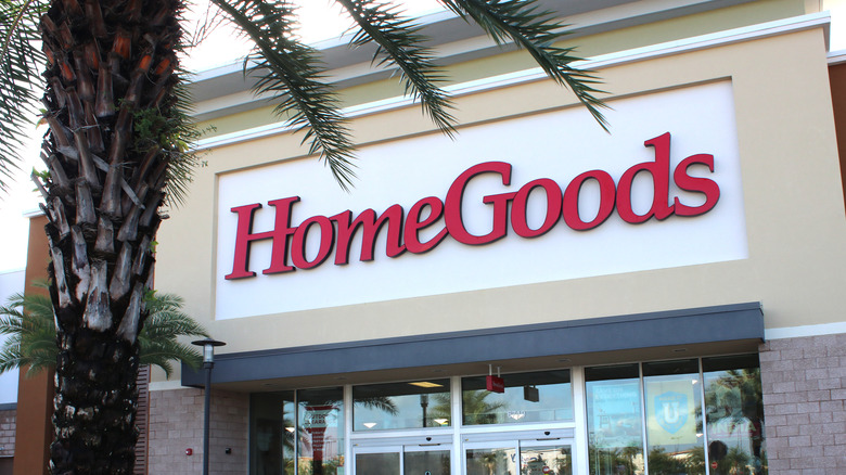 HomeGoods storefront. 