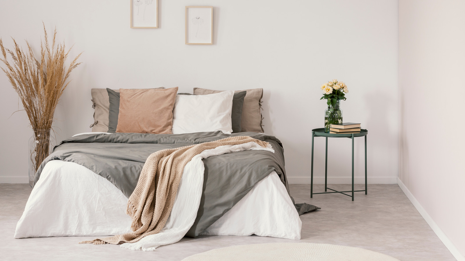 The BohoChic Way To Hide Your Metal Bed Frame Without Using A Dated Skirt