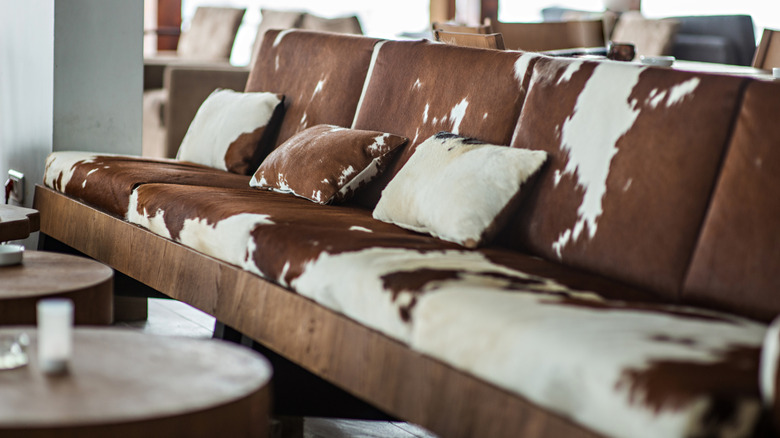 animal print sofa