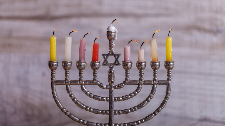 melted Hanukkah candles