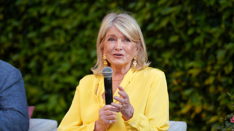 Martha Stewart speaks during a Netflix event.