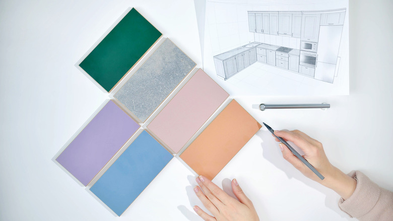 selection of laminate countertop material