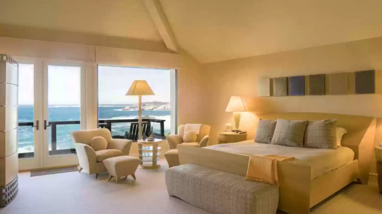 The master suite in a Carmel, California home