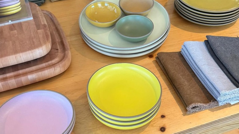 array of multicolored Heath Ceramics