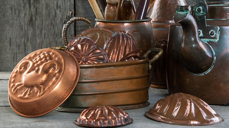 vintage copper molds