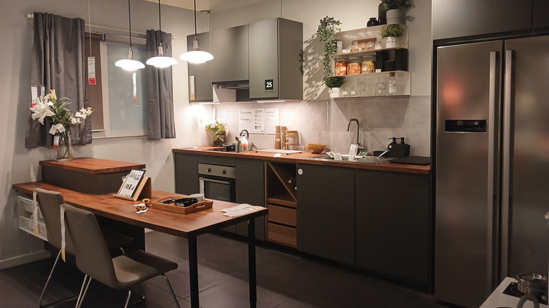 IKEA modern kitchen display