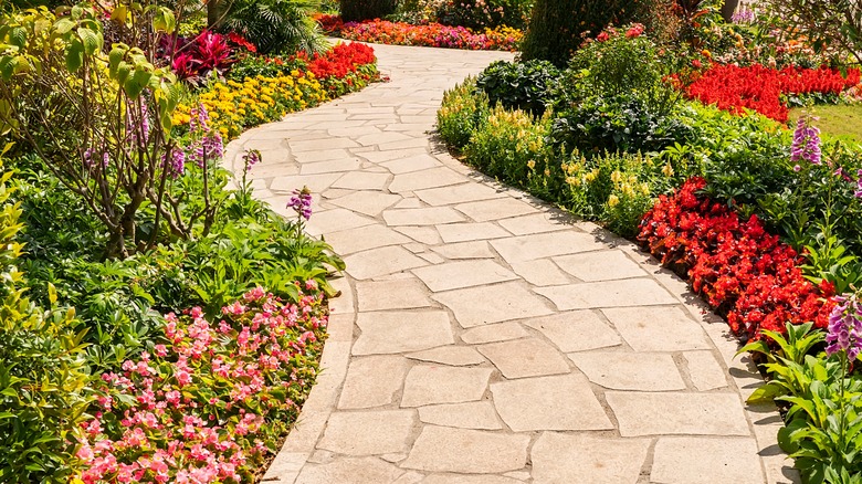 flagstone garden path
