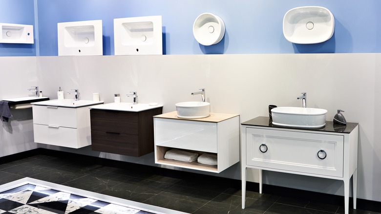 selection of sinks
