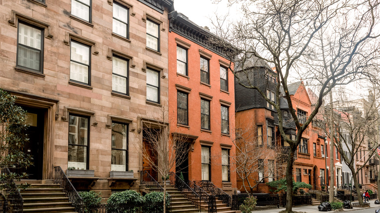 brownstones in New York City