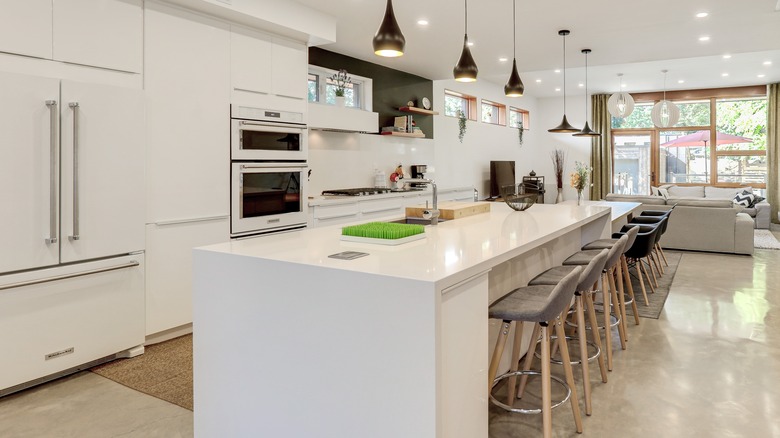 triangle work style kitchen