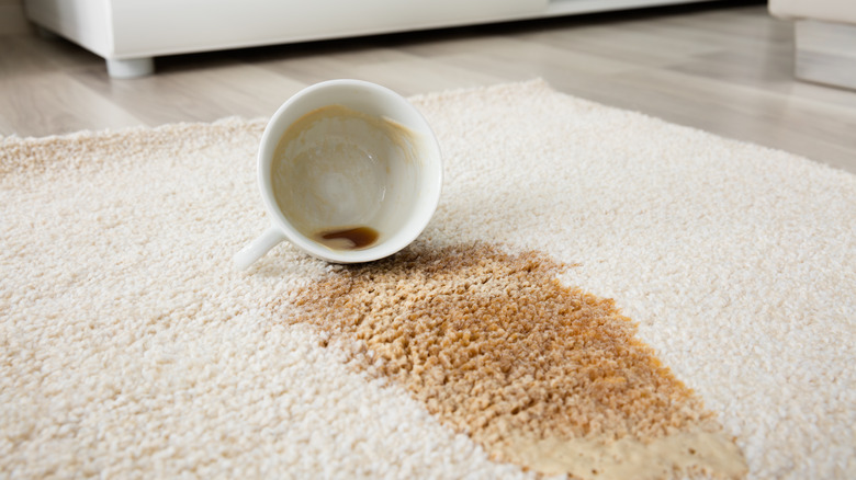coffee stain carpet