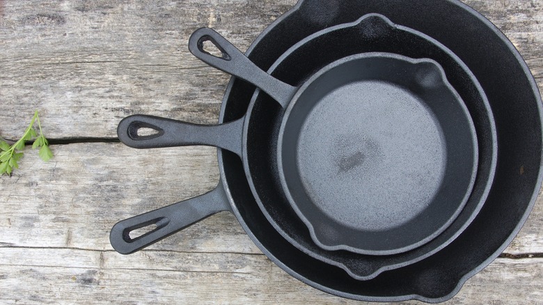 Cast iron pans