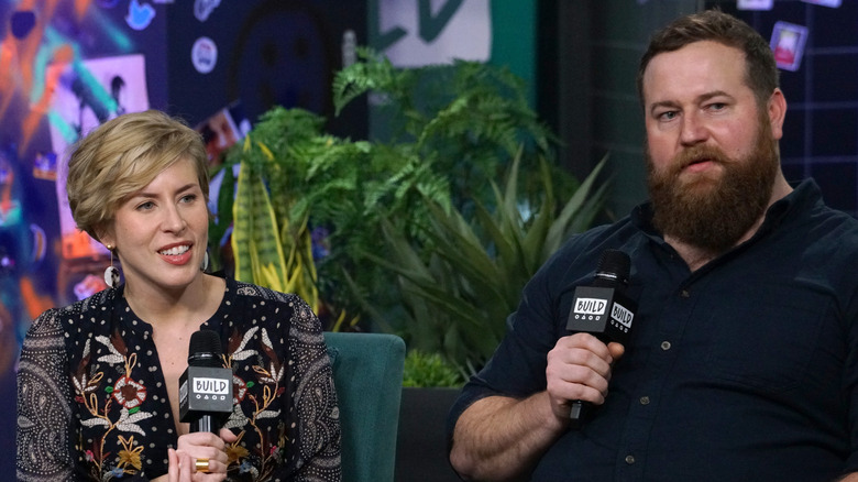 Erin and Ben Napier speaking