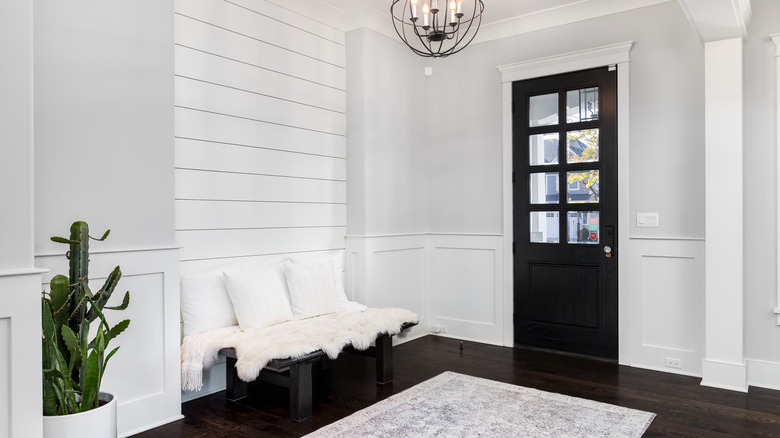 White entryway