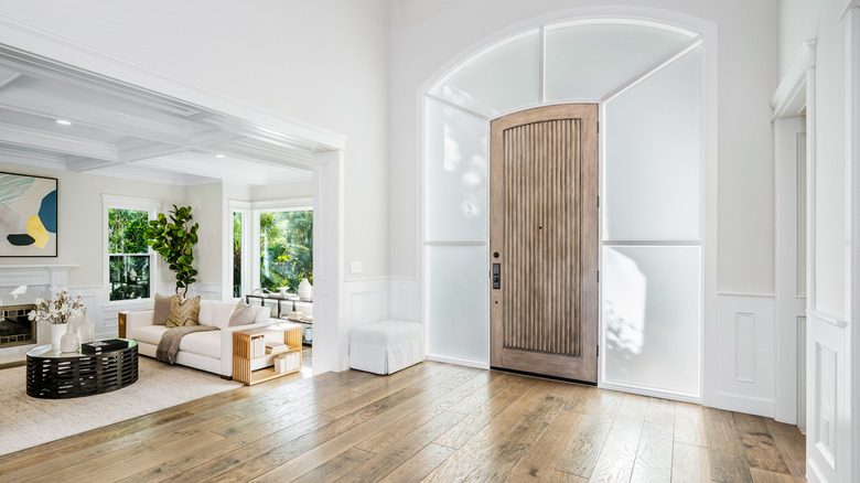 Home with an empty entryway