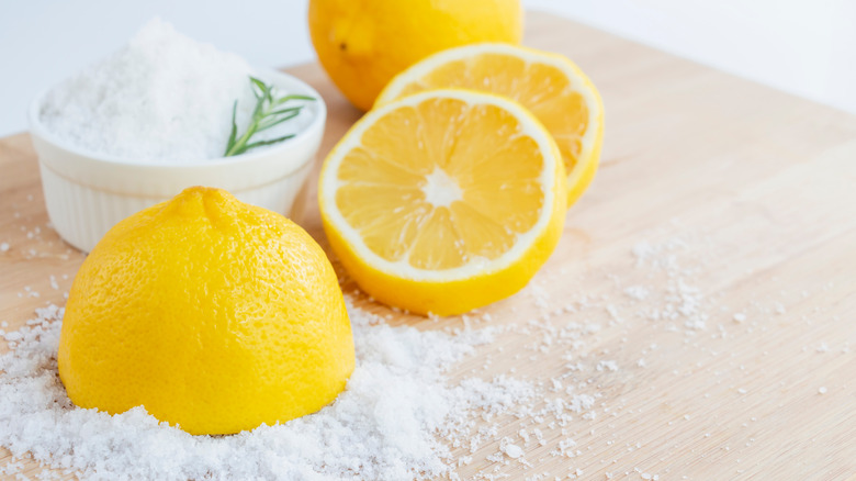 Salt and lemon juice