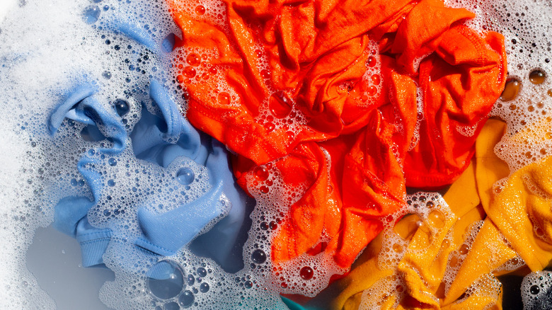 Wet laundry soaking