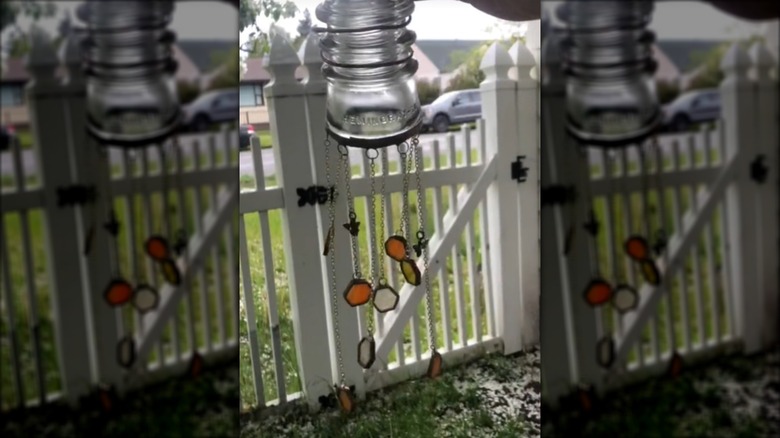 glass insulator wind chimes