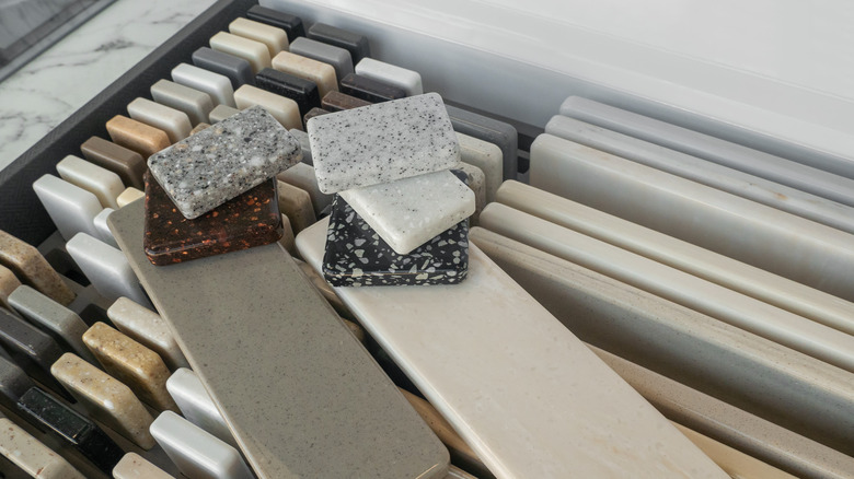 Selection of solid surface countertops choices