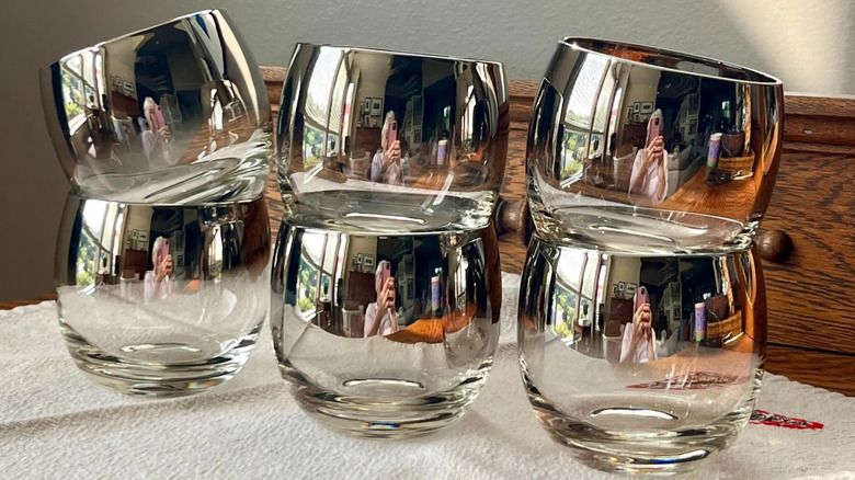 Set of 6 Vintage Roly Poly 1960s Glasses