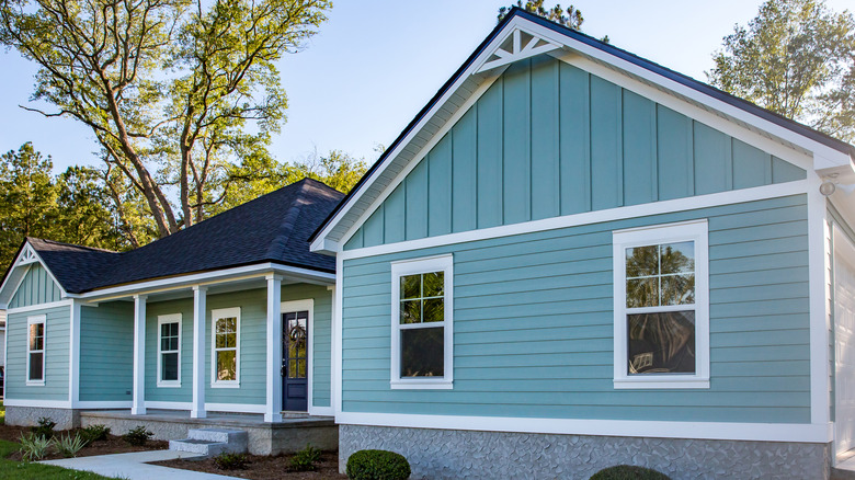 front view of vinyl siding house