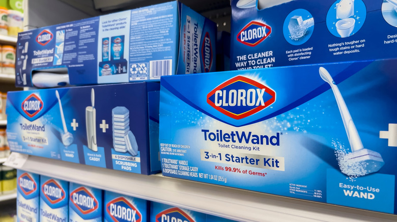 Clorox Toilet Wand on a store shelf