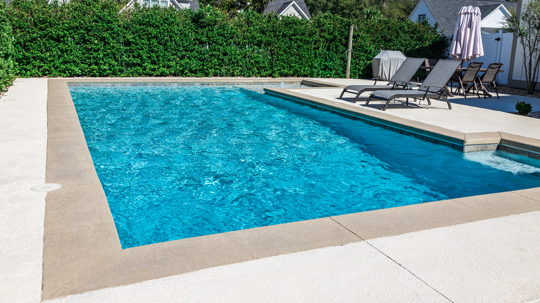 Large inground pool