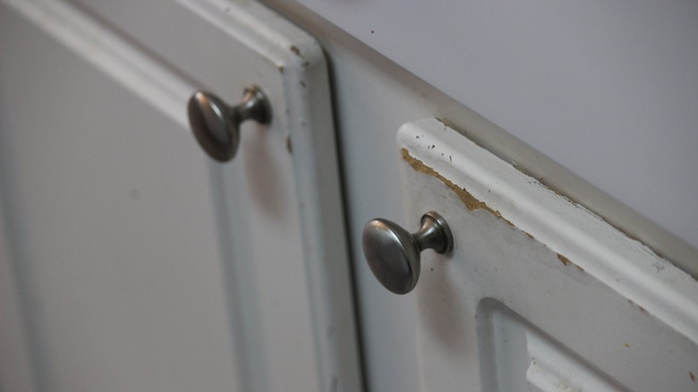 peeling kitchen cabinets
