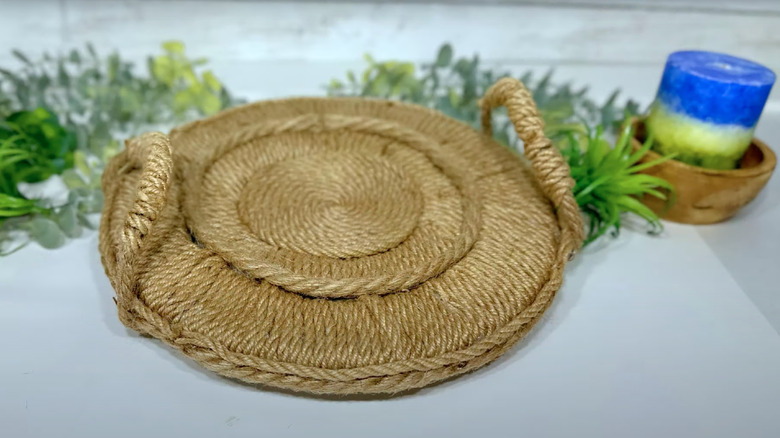 handmade placemat on white table