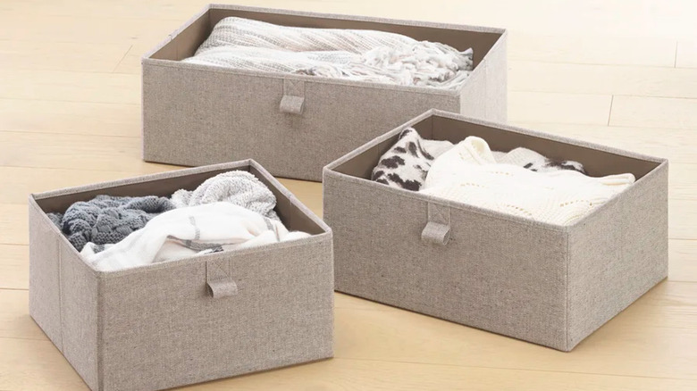 Fabric storage cubes 