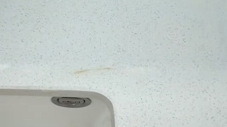 burn mark on quartz countertop