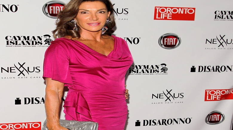 Hilary Farr in pink dress