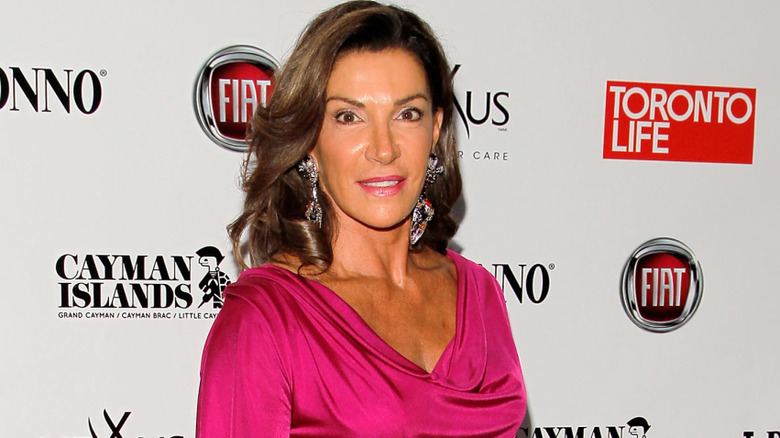 Hilary Farr in pink dress