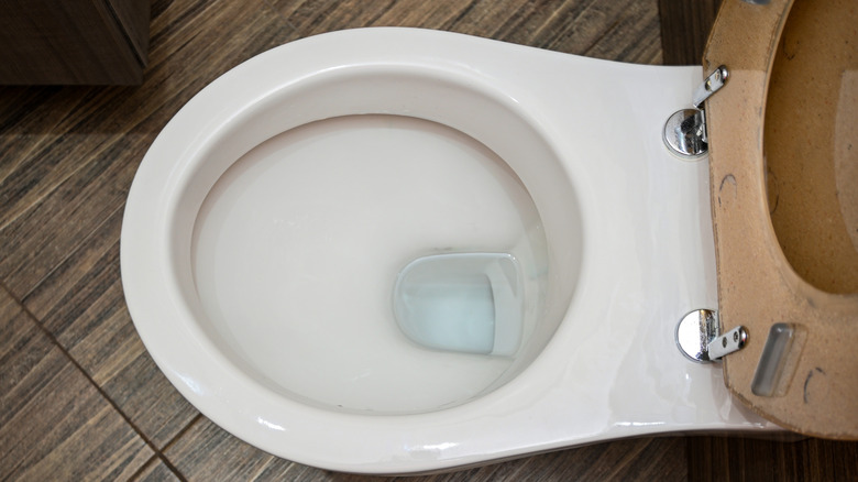 white clean toilet bowl