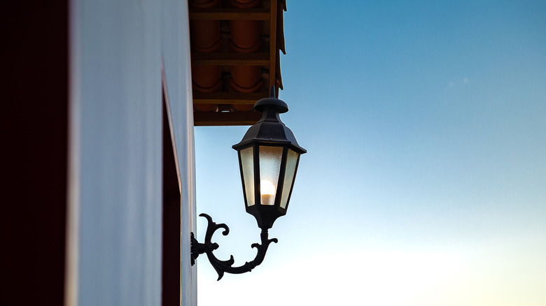 an outdoor lamp