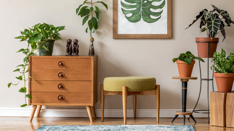 vintage furniture with unique hardware