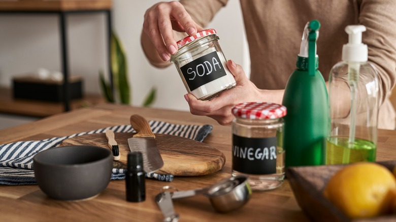 ingredients on the table for degreaser