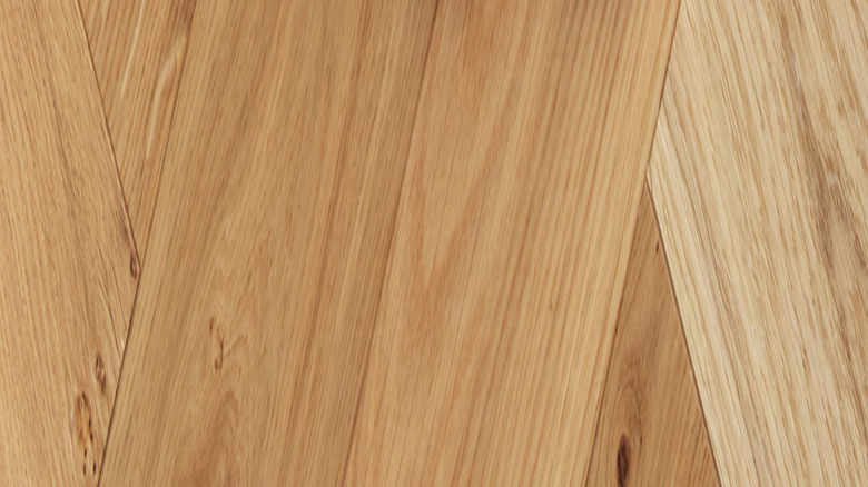 Slippers on a wood parquet floor