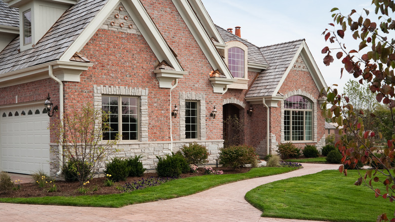 Brick home exterior