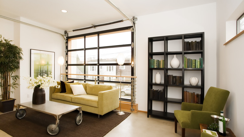 glass garage door as exterior door