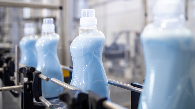 Bottles of fabric softener