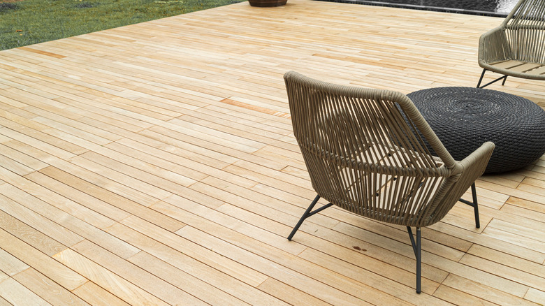 Wood deck