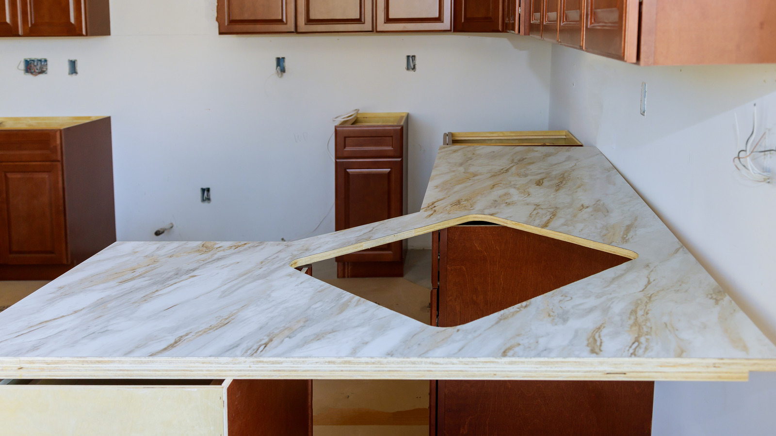 The Faux Concrete Countertop Hack That Looks And Won't Break