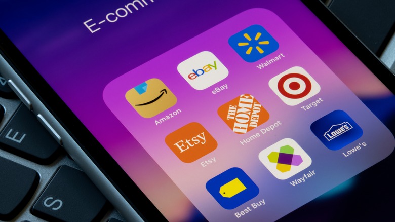 Smartphone with wayfair app