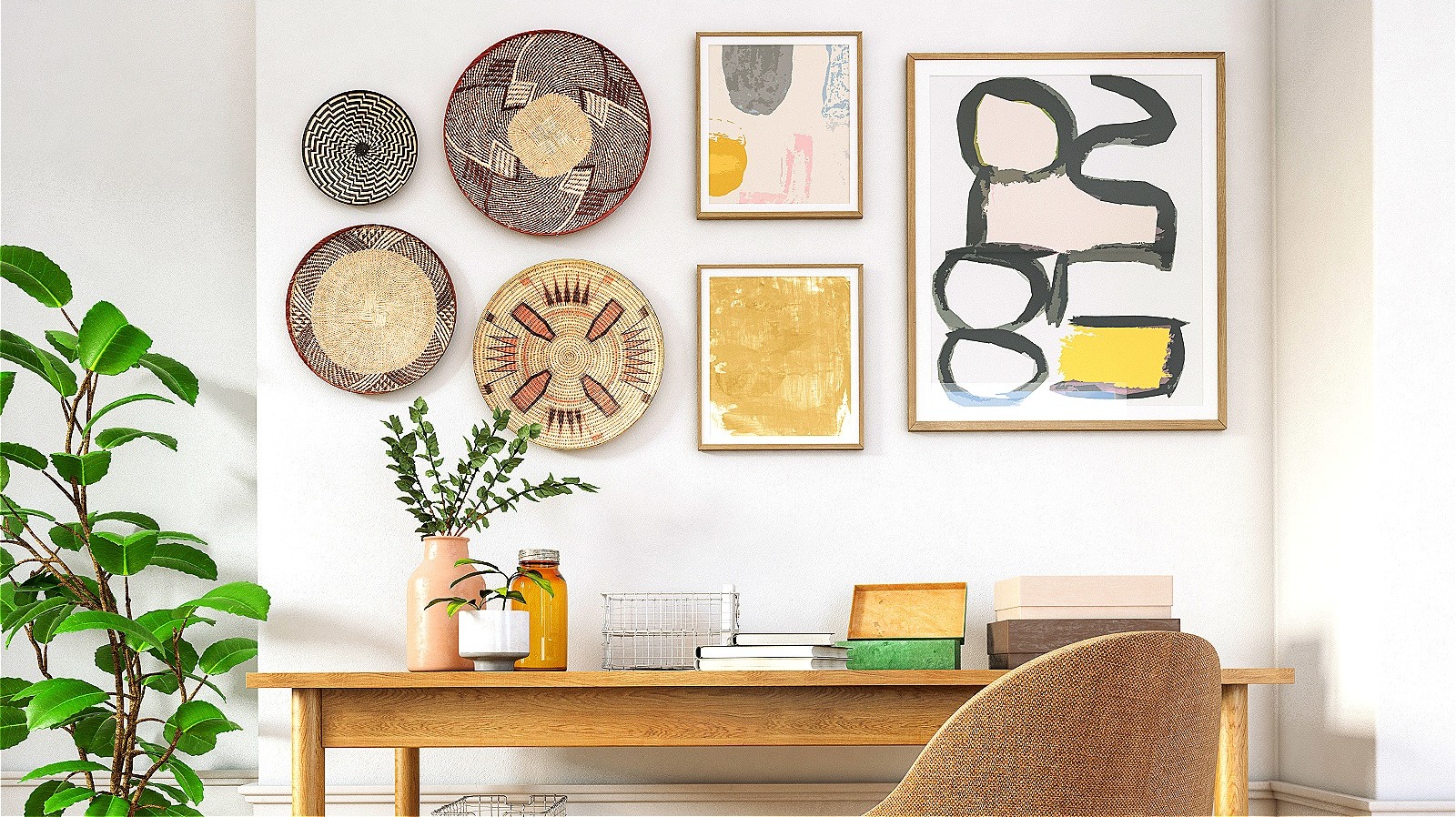 The Fix For Wall Art Scuffing The Walls Is In Your Home Office