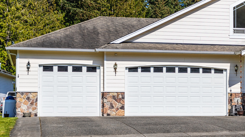 closed garage door