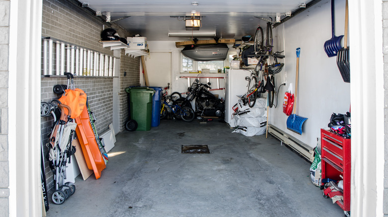 Slightly messy garage