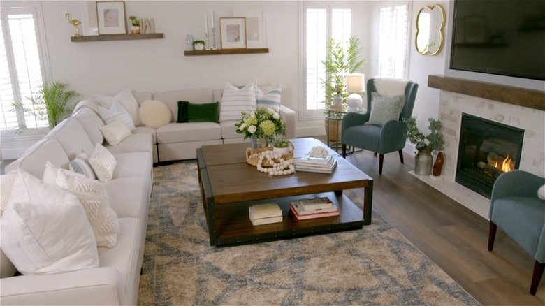 Two rectangular coffee tables