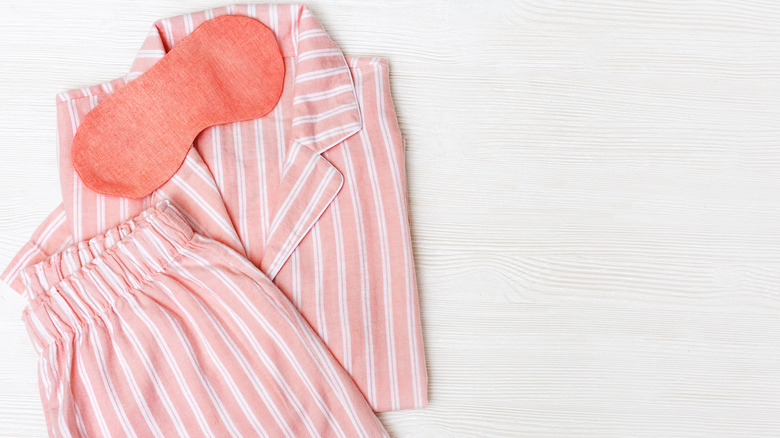set of pink pajamas 